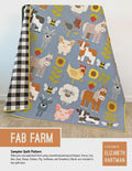 Elizabeth Hartman Fab Farm Quilt Pattern – Patchwork Farm Animals, Two Sizes (Printed Paper)