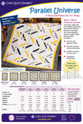Cozy Quilt Designs - Parallel Universal Quilt Pattern - Layer cake friendly in 6 sizes - Beginner