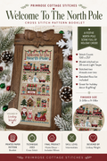 Welcome to the North Pole Cross Stitch Pattern | Primrose Cottage Stitches | Printed Paper Chart | Winter Sampler | Confident Beginner