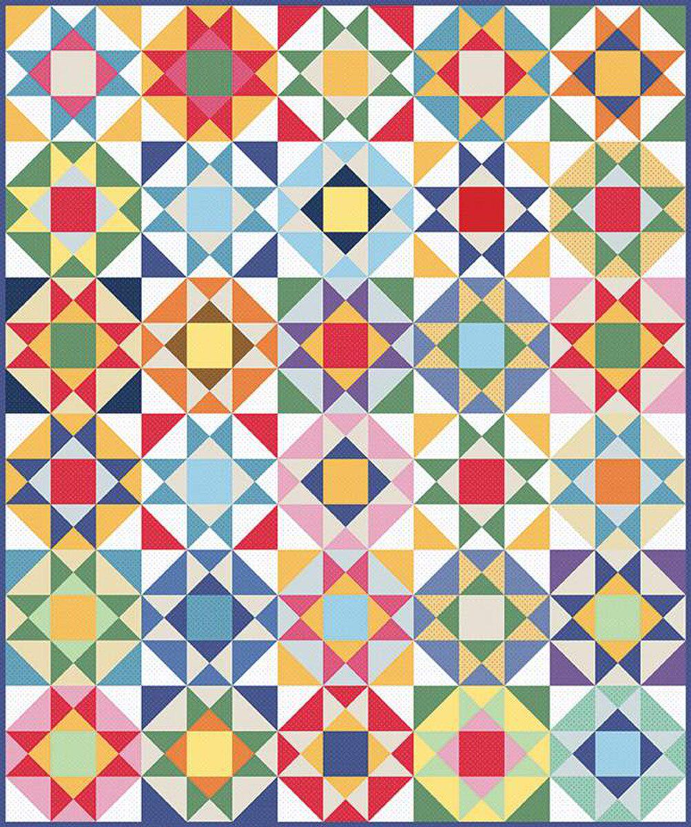 Star Tiles Quilt Pattern - American Jane - Easy - Beginner - Fat Quarter friendly