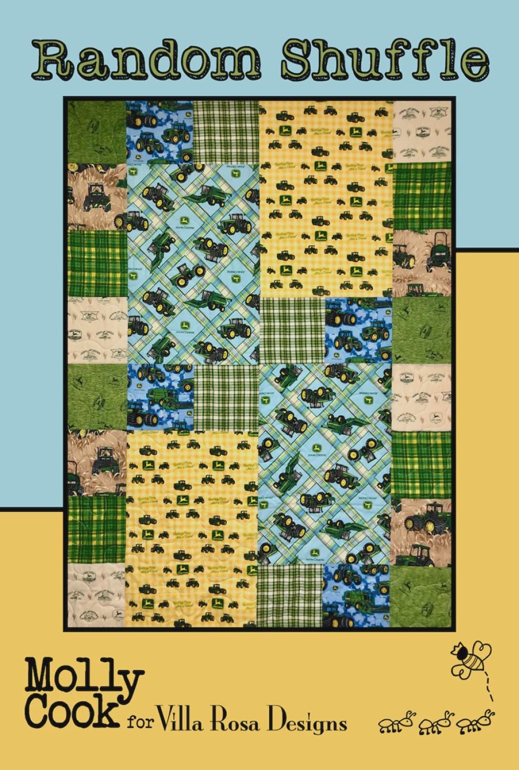 Random Shuffle Quilt Pattern – Easy Scrappy Patchwork, Villa Rosa Designs