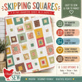 Cluck Cluck Sew - Skipping Squares Quilt Pattern - Fat Quarter friendly