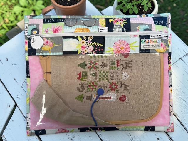 Cross Stitch Project Bag - Soft Floral - Standard Bag