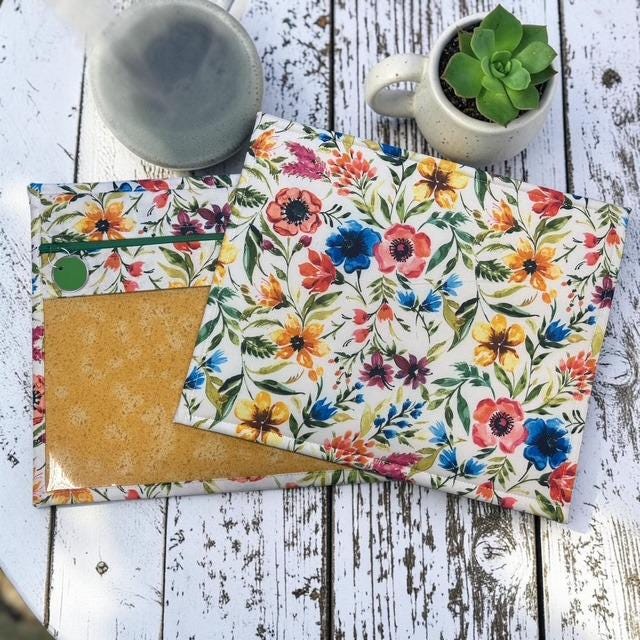 Cross Stitch Project Bag - Vintage Floral - Standard Bag