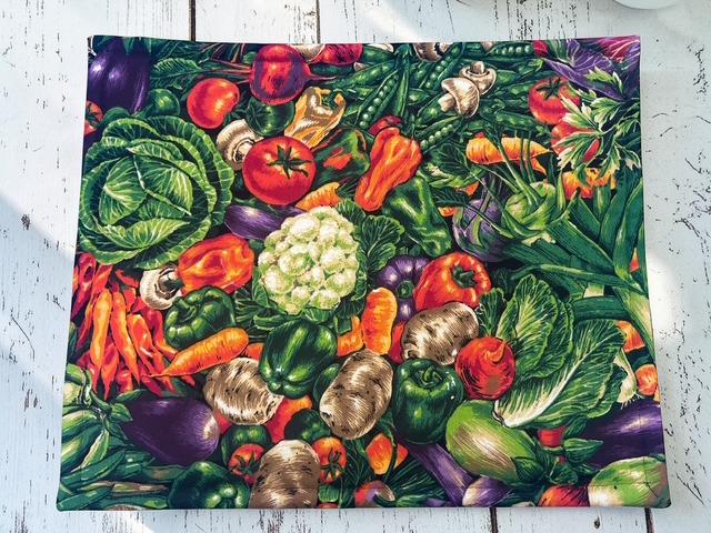 Cross Stitch Project Bag - Vegetables - Standard Bag