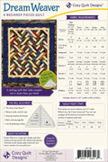 Cozy Quilt Designs - Dream Waver Quilt Pattern - jelly roll friendly in 5 sizes - Beginner