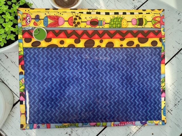 Cross Stitch Project Bag - Cute Bugs - Standard Bag