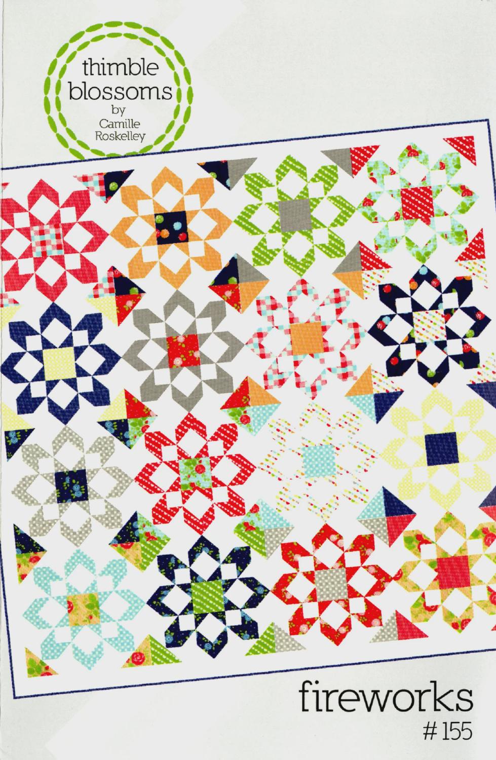 Thimble Blossoms - Camille Roskelly - Fireworks Quilt pattern #155 chart