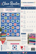 Chain Reaction Quilt Pattern – Fat Quarter Layer Cake Friendly (4 Sizes)