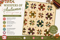 Kim Diehl - Whispers of Autumn quilt - Quilt pattern ISE 290 chart - NEW - 56.5" square - scrappy Primitive - beginner