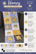 Honey Quilt Pattern -Warm Scrappy Table Runner Quilt - Villa Rosa Designs - easy beginner