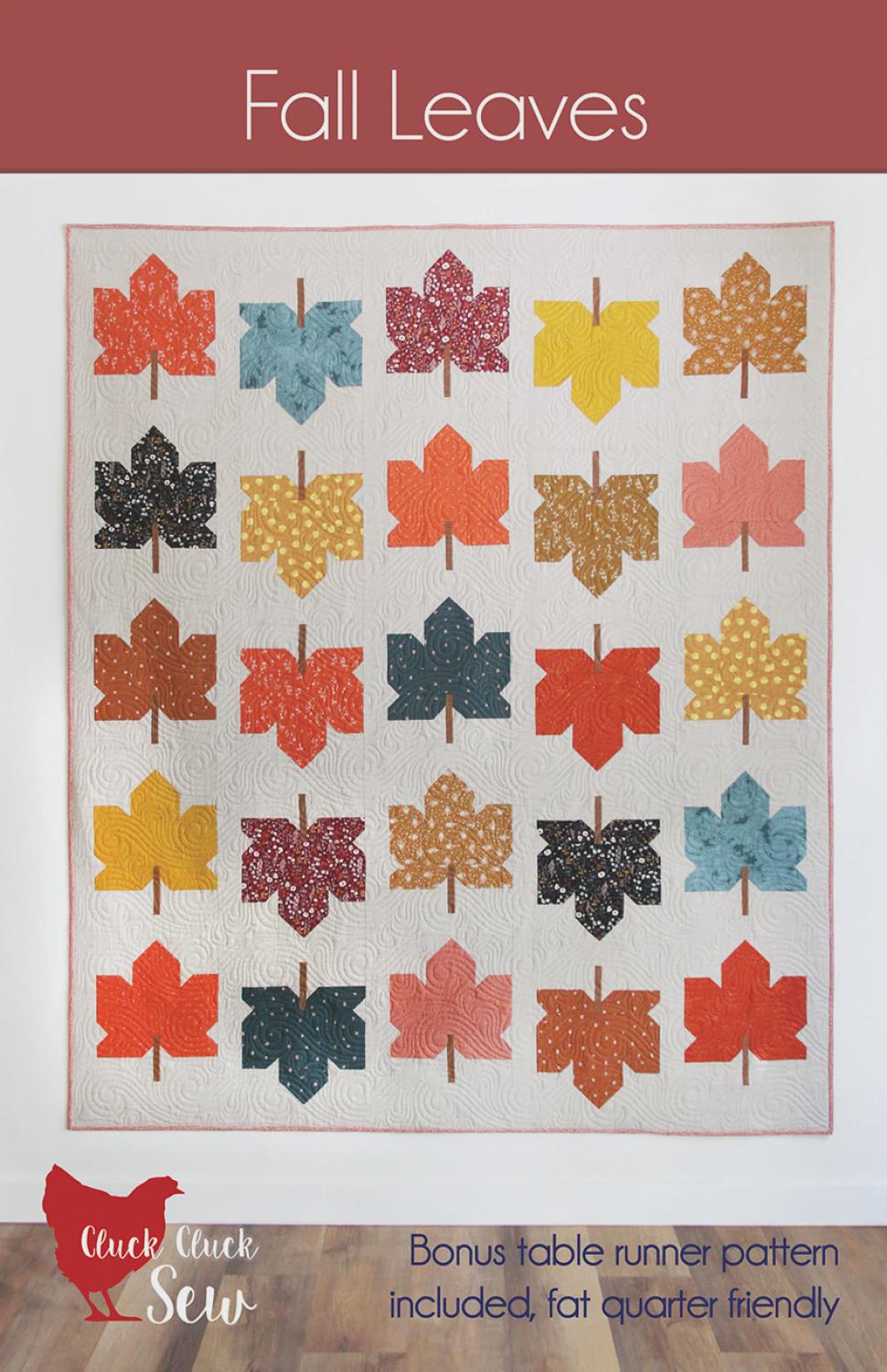 Fall Leaves Quilt Pattern – Fat Quarter Friendly, Table Runner Included
