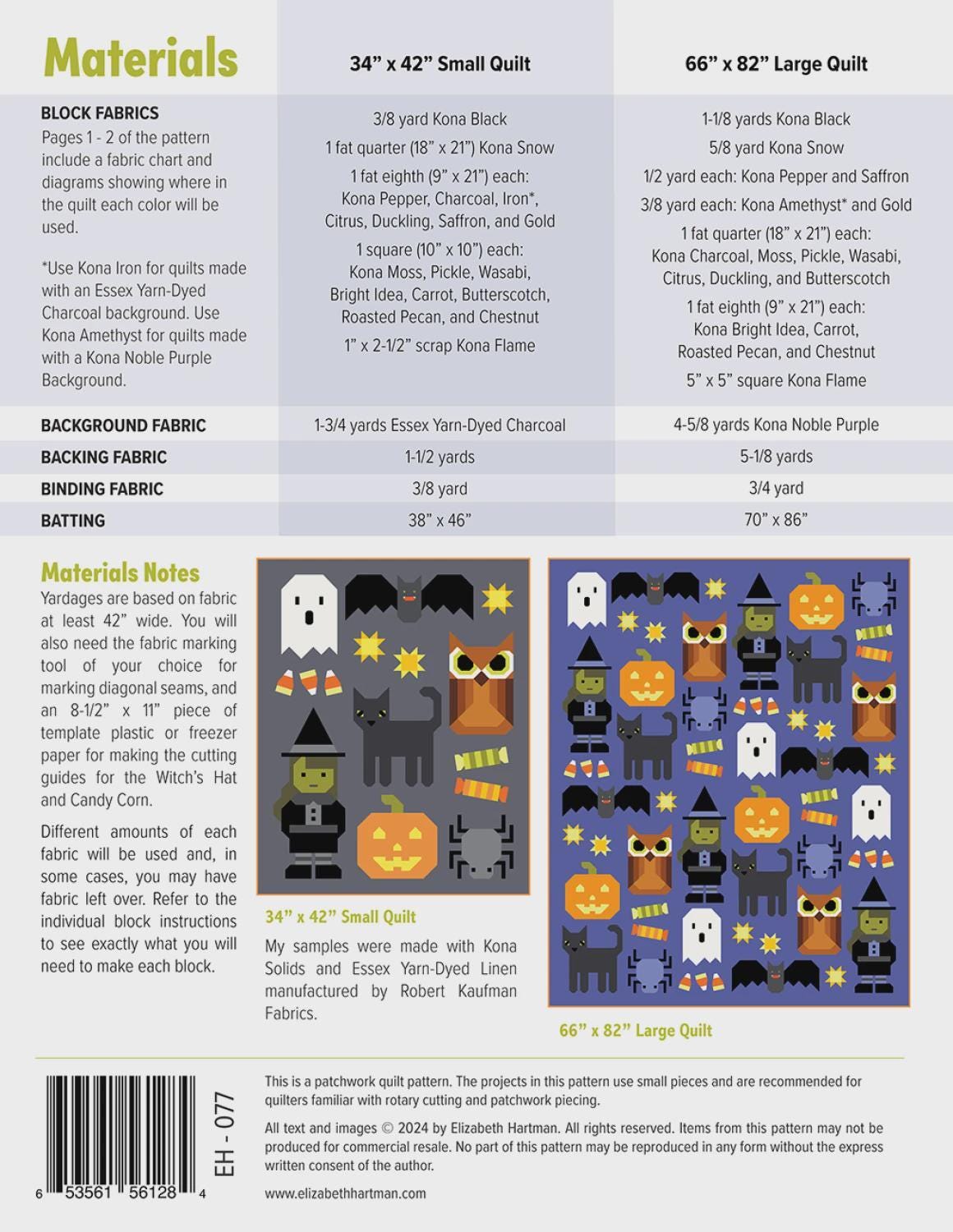 Happy Halloween Quilt Pattern – Sampler Blocks, Modern Spooky Design
