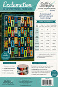 Quilting Renditions - Exclamation Quilt Pattern - Easy - Beginner - Jelly roll friendly