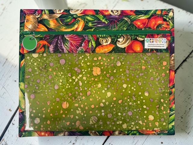 Cross Stitch Project Bag - Vegetables - Standard Bag
