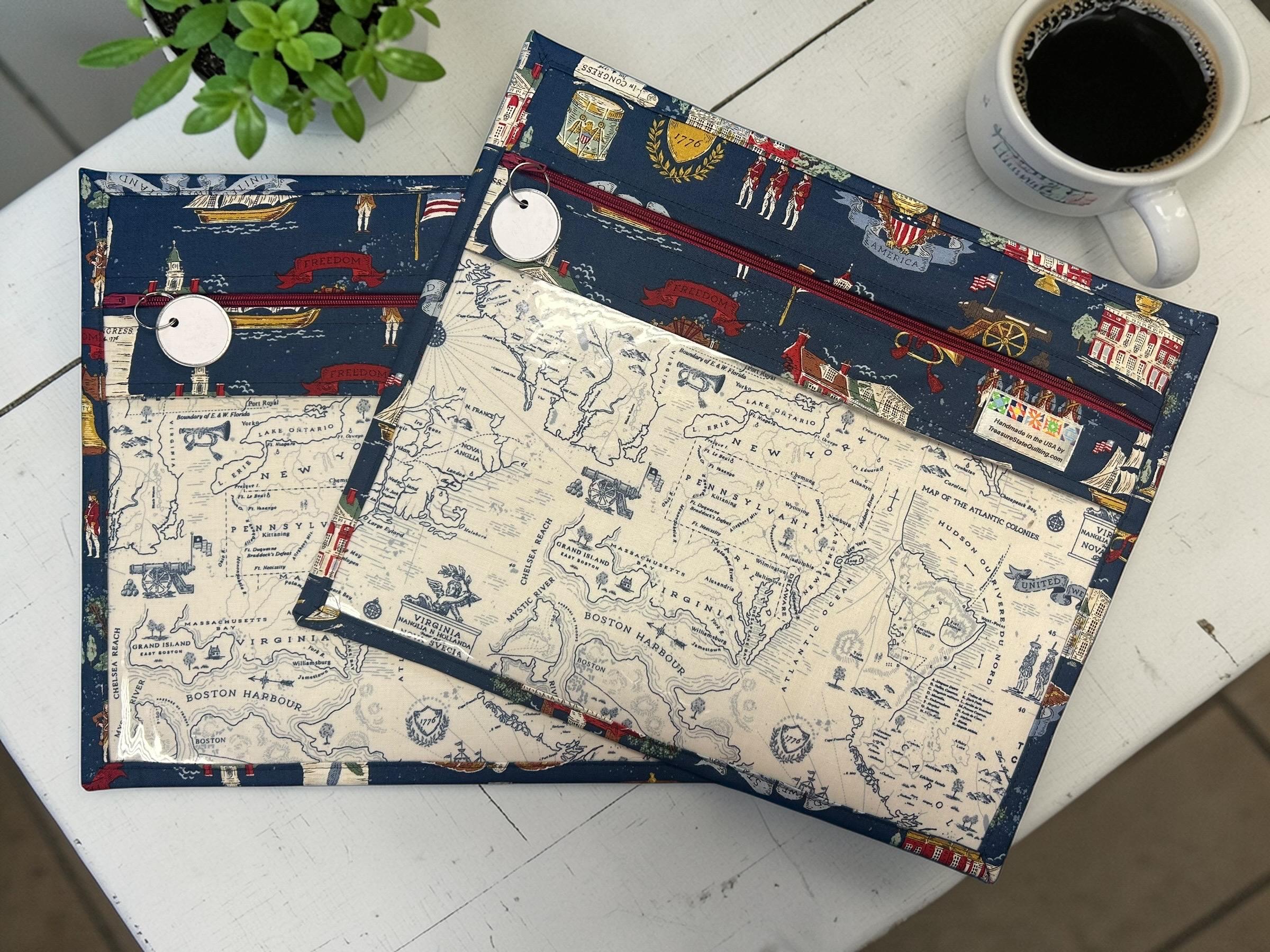 Cross Stitch Project Bag - Independence Day Patriotic USA - Standard Bag