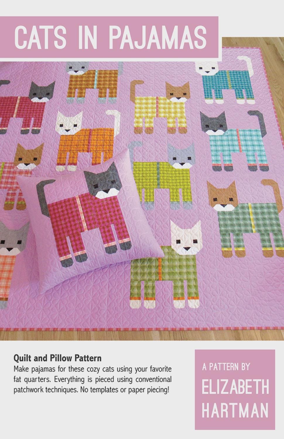 Cats in Pajamas Quilt Pattern – Cozy Animal Patchwork Sewing Project