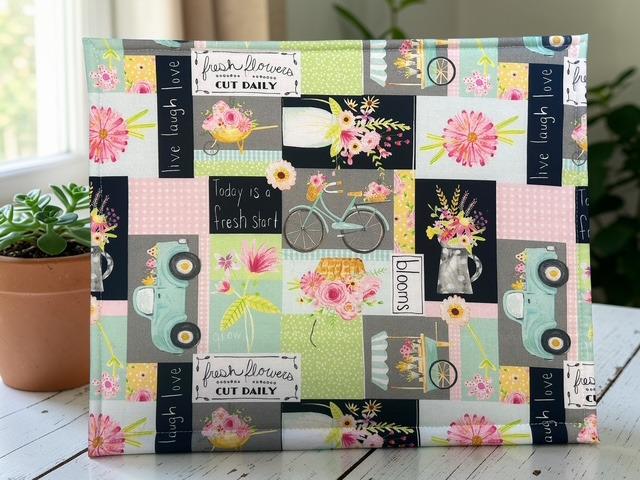 Cross Stitch Project Bag - Soft Floral - Standard Bag