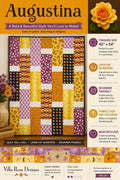 Augustina Quilt Pattern – Modern Strip, Fat Quarter Friendly, Beginner Sewing (Villa Rosa Designs)