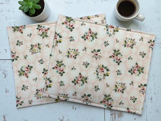 Cross Stitch Project Bag - Vintage Roses - Standard Bag