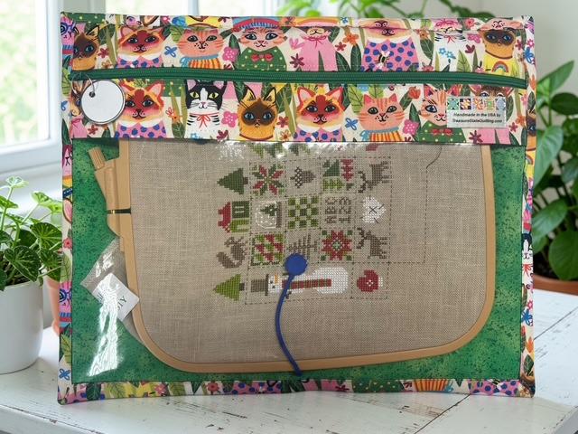 Cross Stitch Project Bag - Cats - Standard Bag