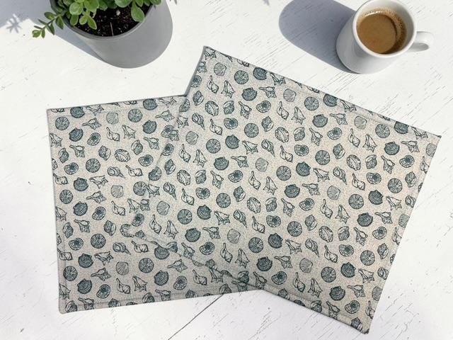 Cross Stitch Project Bag - Ocean Shells - Standard size