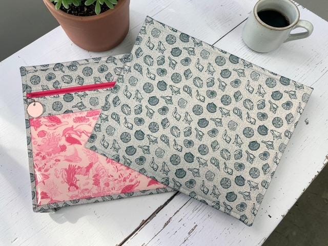 Cross Stitch Project Bag - Ocean Shells - Standard size