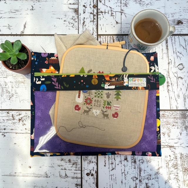 Cross Stitch Project Bag - Woodland Forest Animals - Standard Bag