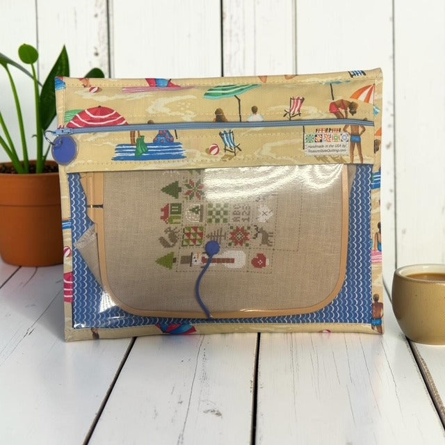 Cross Stitch Project Bag - Beach Ocean Sea Swimming - Standard Bag