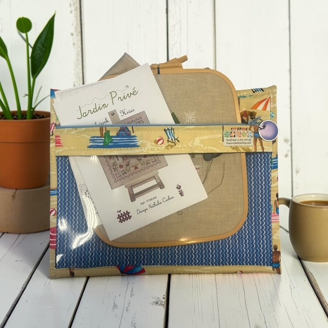 Cross Stitch Project Bag - Beach Ocean Sea Swimming - Standard Bag