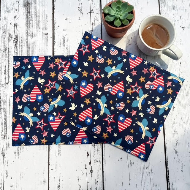 Cross Stitch Project Bag - USA Patriotic Americana - Standard Bag