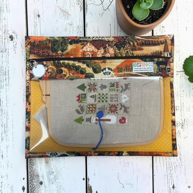Cross Stitch Project Bag - Autumn Scenery Thanks Giving - Standard Bag