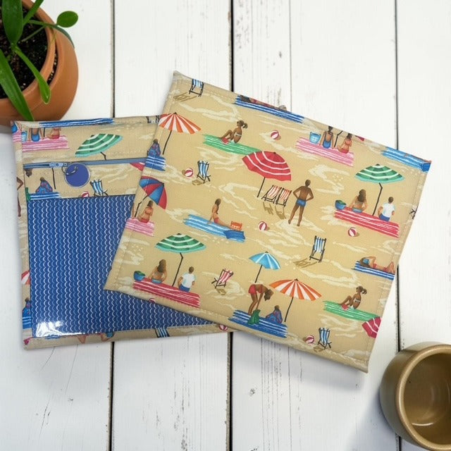 Cross Stitch Project Bag - Beach Ocean Sea Swimming - Standard Bag