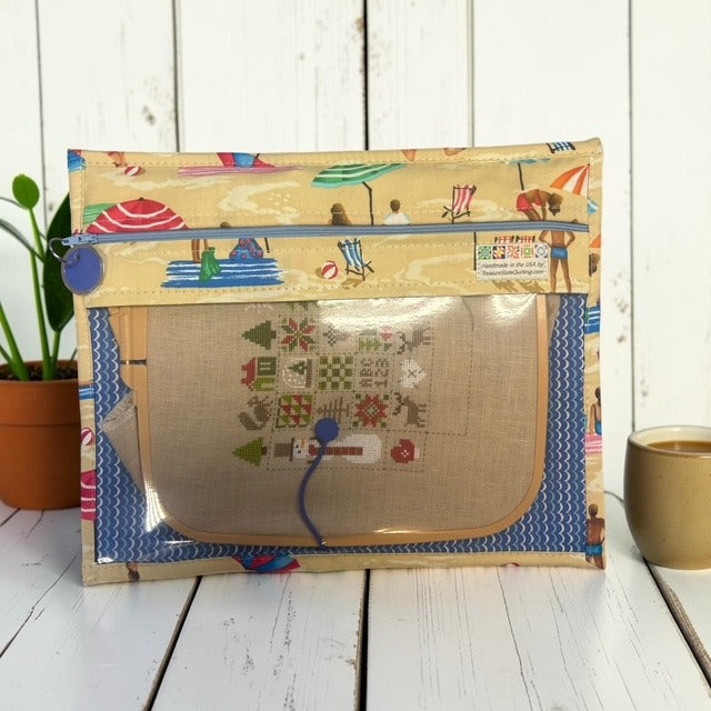 Cross Stitch Project Bag - Beach Ocean Sea Swimming - Standard Bag