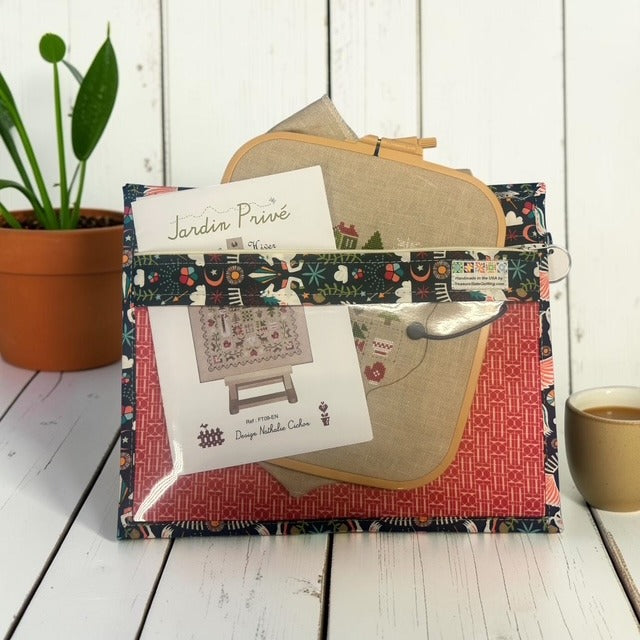 Cross Stitch Project Bag - Pegasus Unicorn Rainbow Horse Modern - Standard Bag