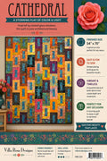 Cathedral Quilt Pattern -  Modern Patchwork Quilt - Villa Rosa Designs - easy beginner - FQ friendly