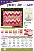 Cozy Quilt Designs - Chevron Quilt Pattern - jelly roll friendly in 5 sizes - Beginner