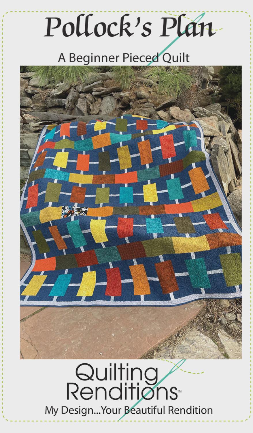 Quilting Renditions - Pollocks Plan Quilt Pattern - Easy - Beginner