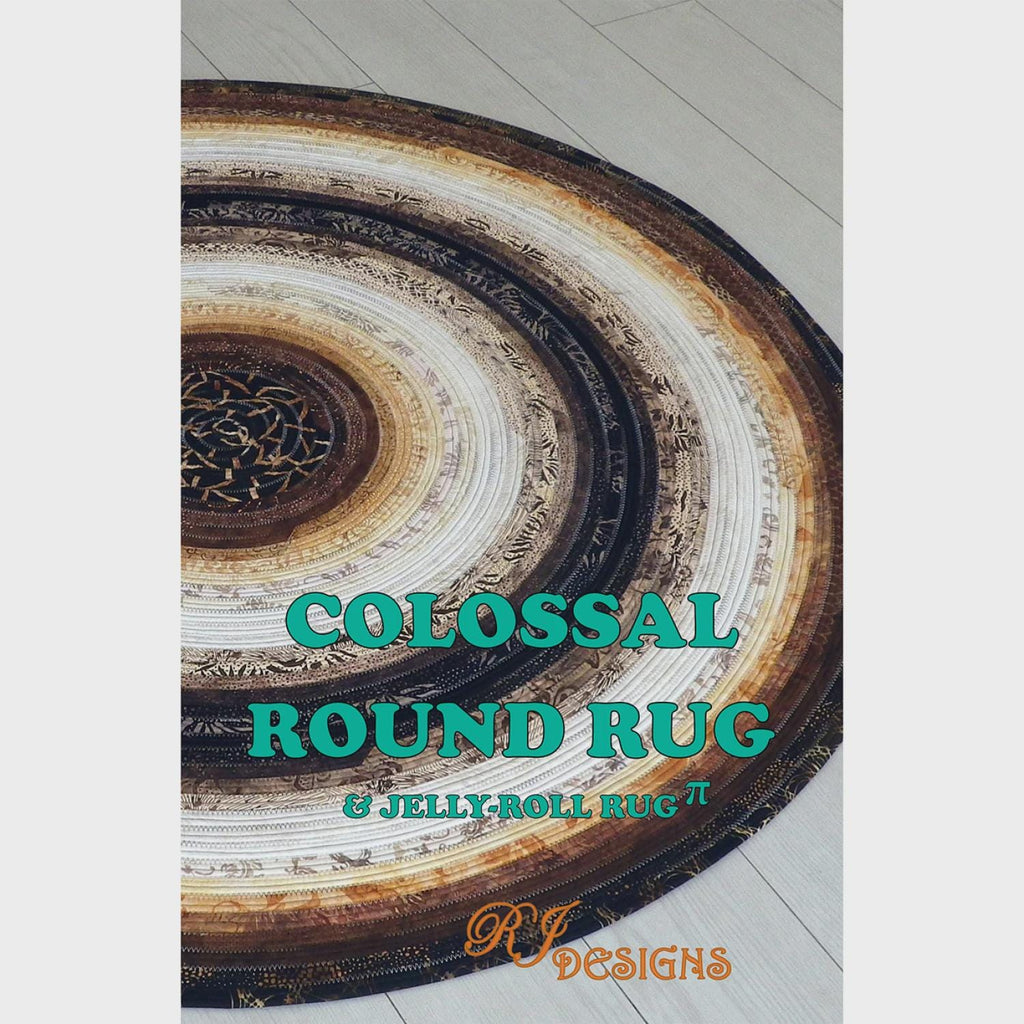 RJ designs - Colossal Jelly Roll Round Rug  - 2 sizes