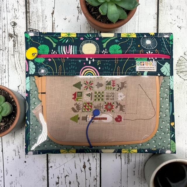Cross Stitch Project Bag - Fantasy Frog - Standard size
