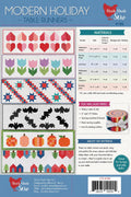 Modern Holiday Table Runners Quilt Pattern Booklet – 6 Festive Designs