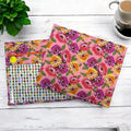 Cross Stitch Project Bag - Zinnias - Standard Bag