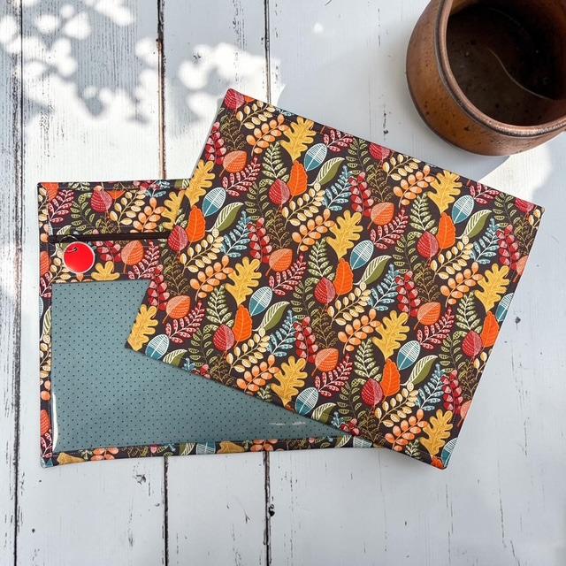 Cross Stitch Project Bag - Autumn Leaves - Standard Bag