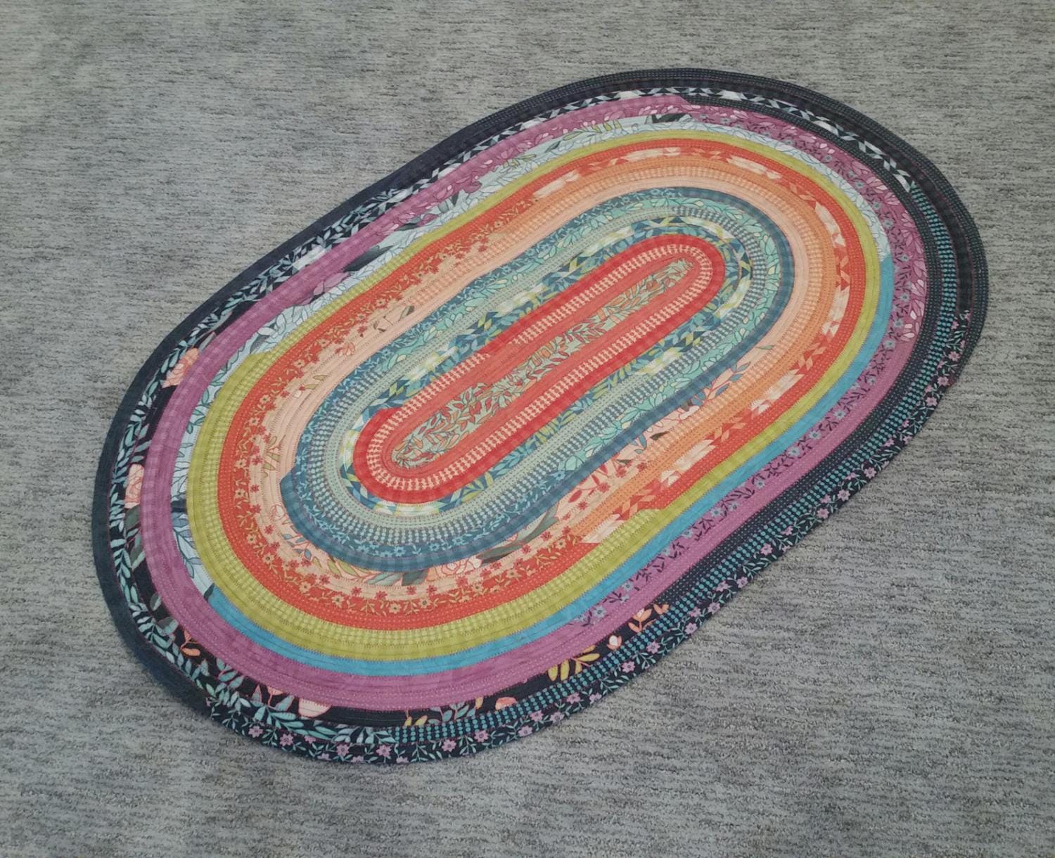 RJ designs - Jelly Roll Rug Pattern Chart - Sewing