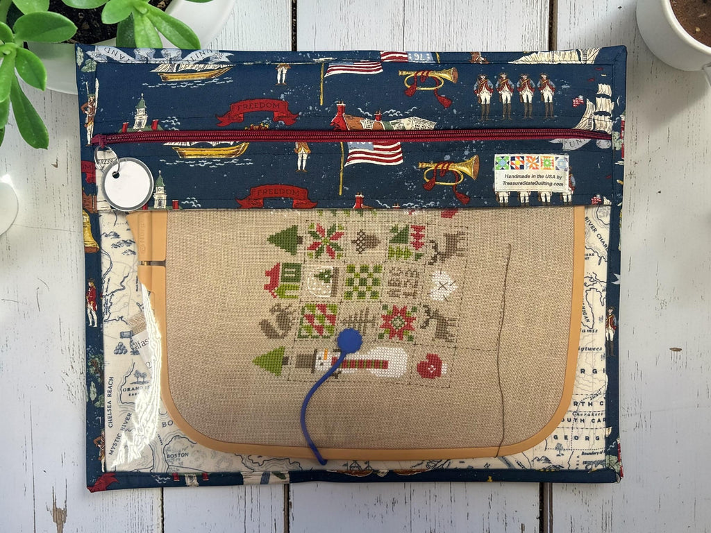 Cross Stitch Project Bag - Independence Day Patriotic USA - Standard Bag