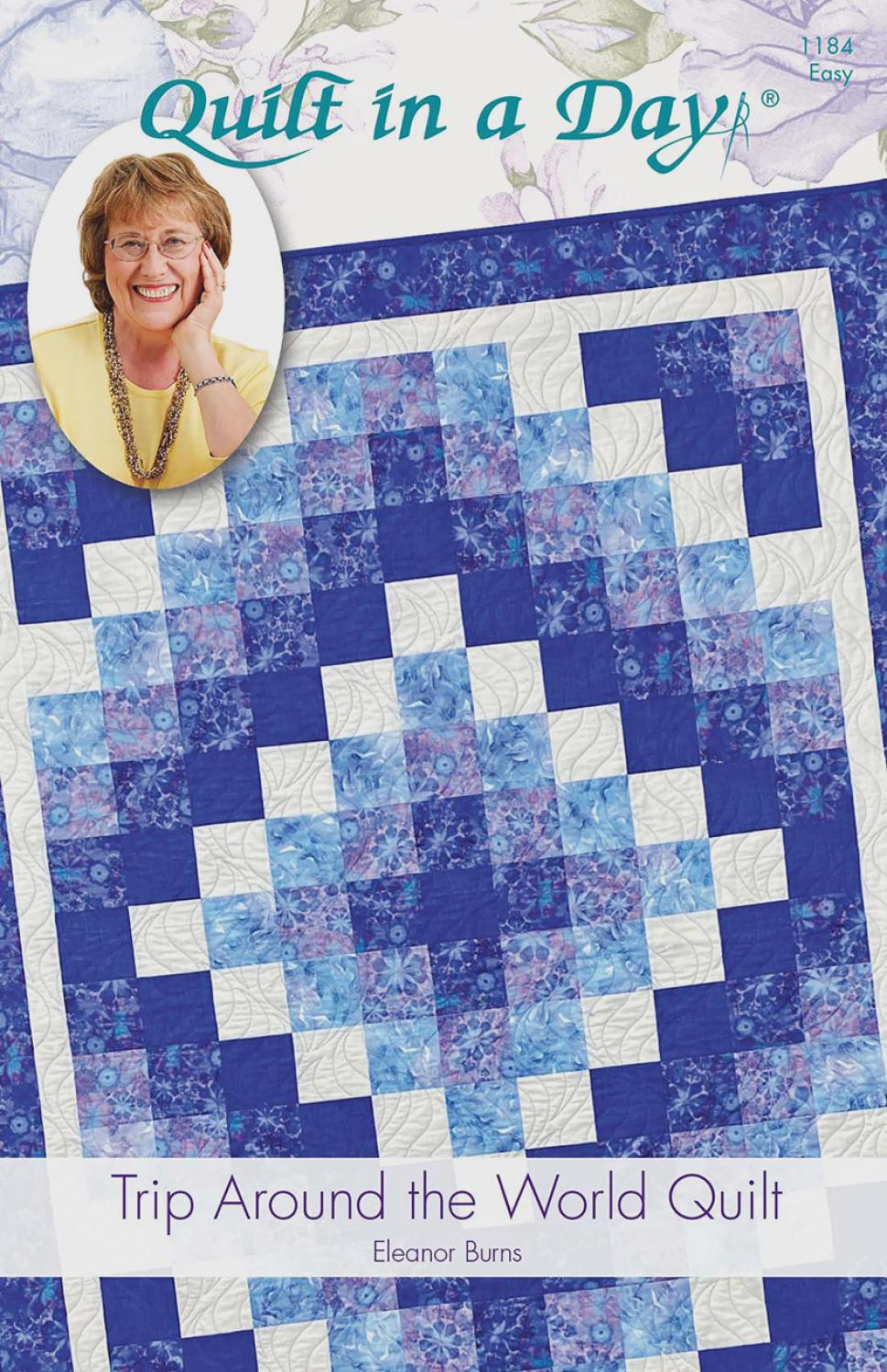 Eleanor Burns Trip around the world Quilt Pattern – Rotary Cutting easy beginner friendly strip
