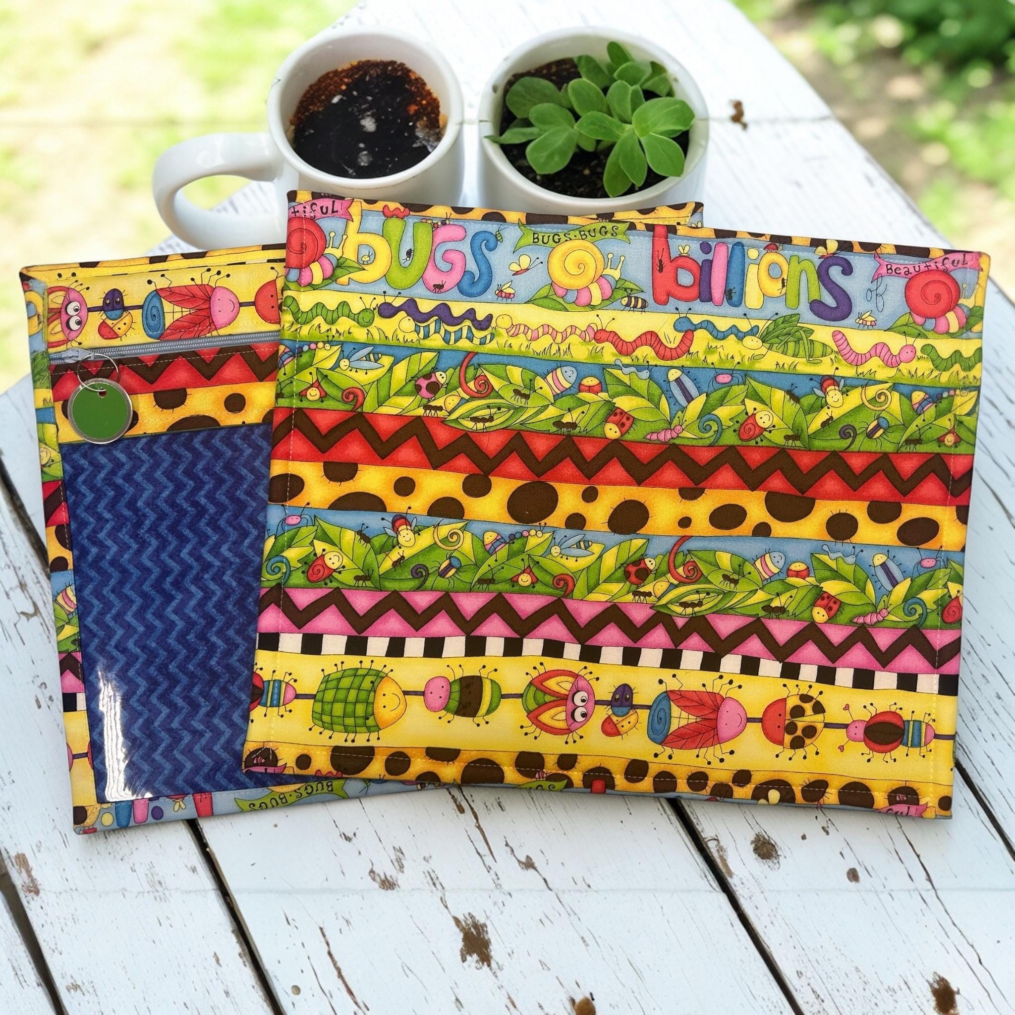 Cross Stitch Project Bag - Cute Bugs - Standard Bag