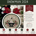 Snowman 2024 Cross Stitch Pattern | Primrose Cottage Stitches | Printed Paper Chart | Winter Sampler | Confident Beginner